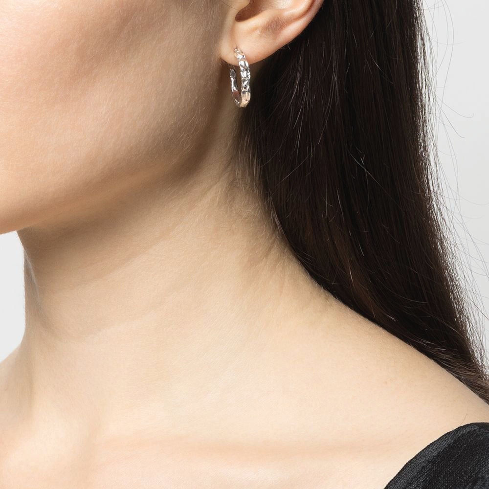 Textured Mini Hoop Earrings