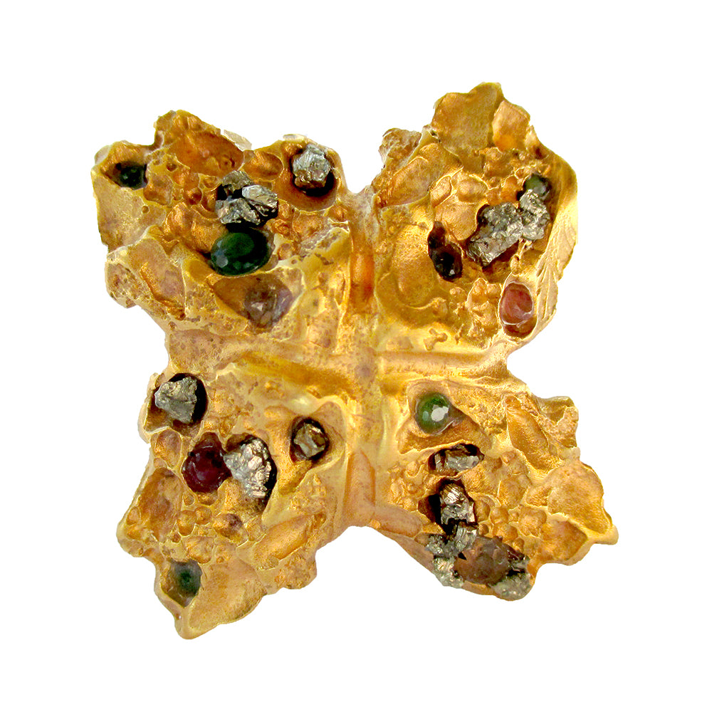 Gemstone Butterfly Ring