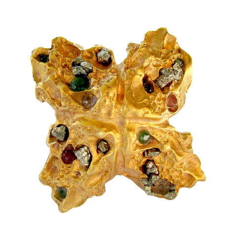 Gemstone Butterfly Ring