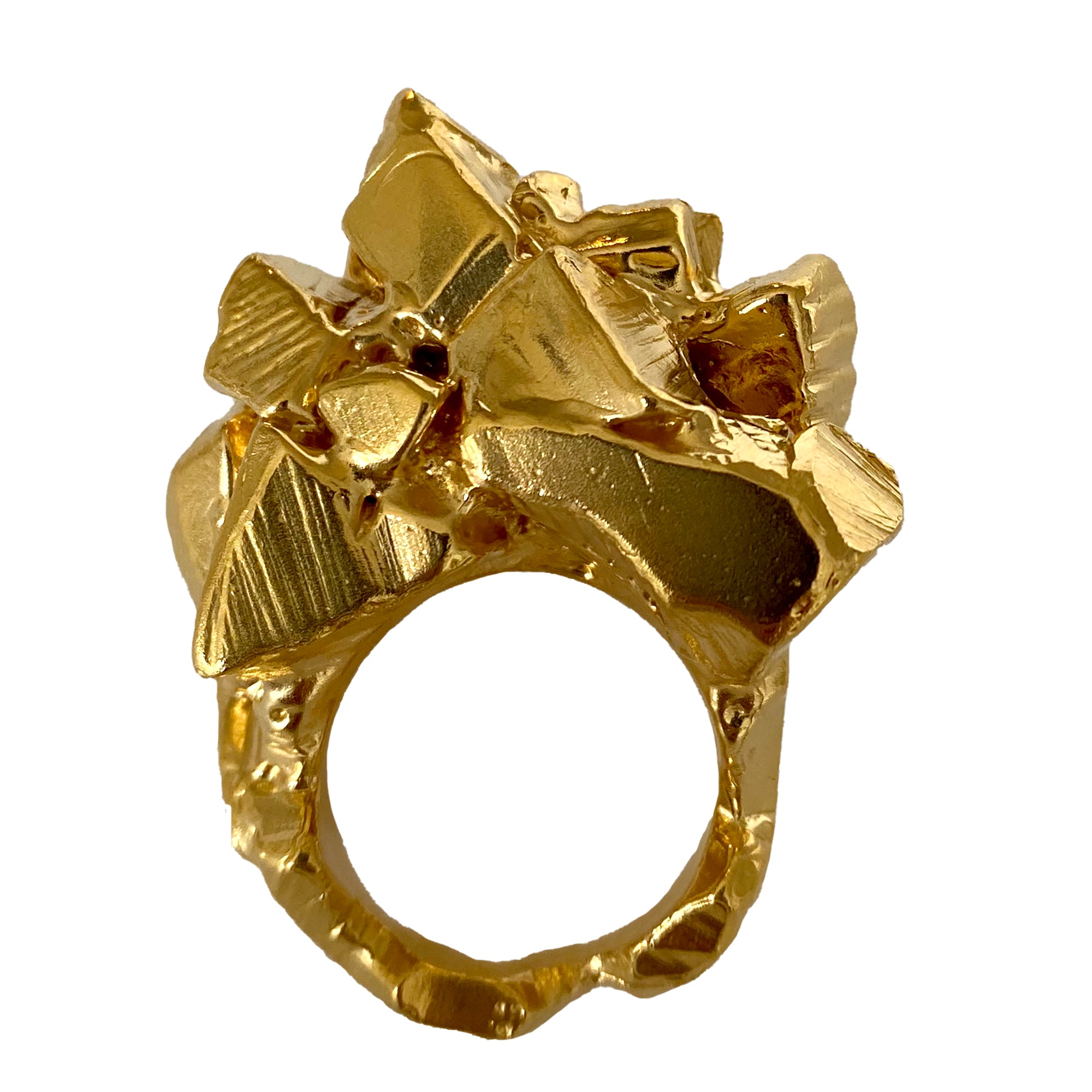 Cubes of Gold Ring