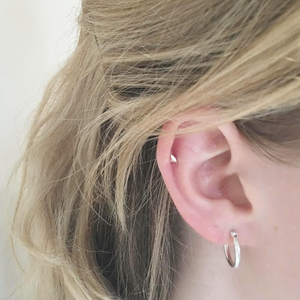 Small Flint Edge Hoops