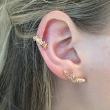 Curved Dagger Porcelain Ear Cuff