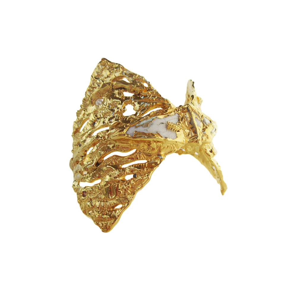 Palomino Diamond & Porcelain Cuff
