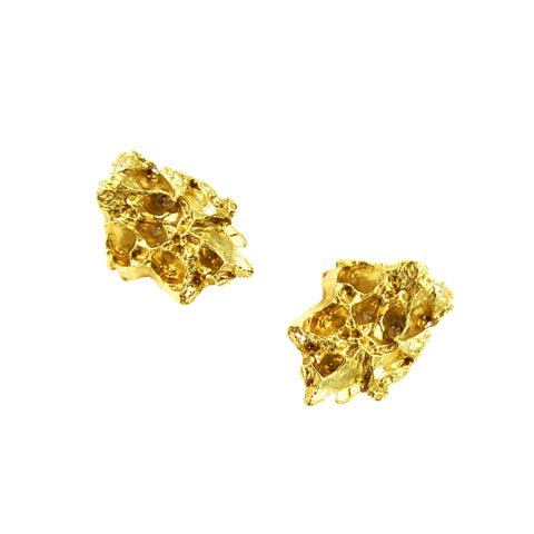 Leaf Nugget Earrings