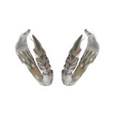Twisting Cycad Hoop Earrings