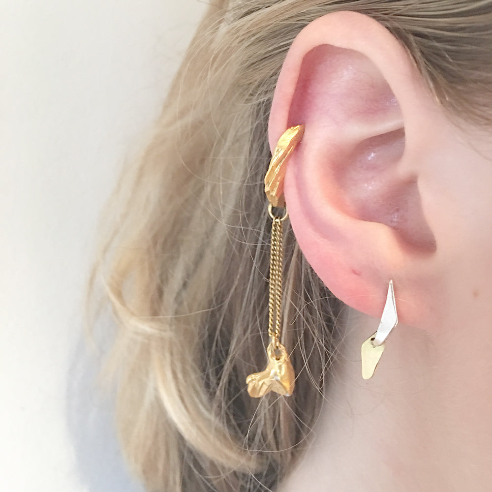 Two Tone Flint Earrings