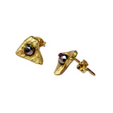 Star Stega Ruby Earrings