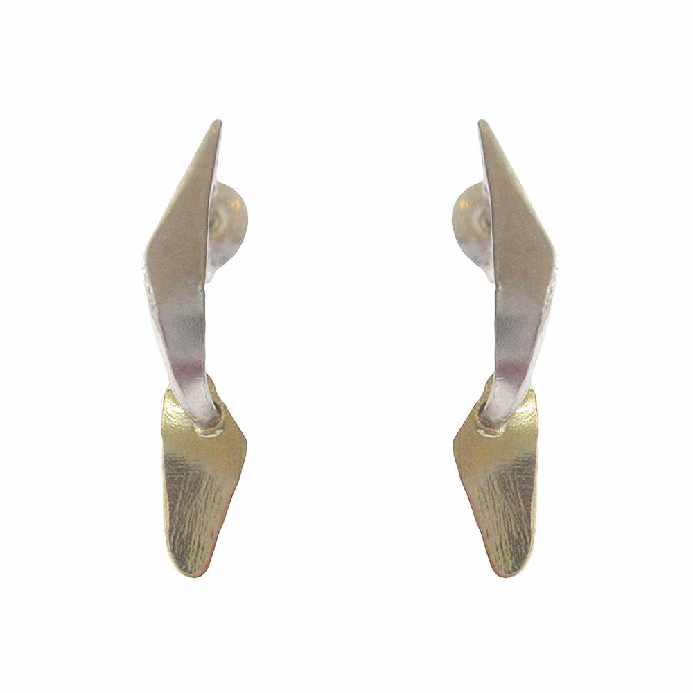 Two Tone Flint Earrings