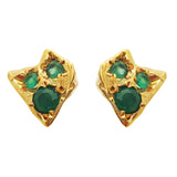 Twisting Emerald Stega Studs