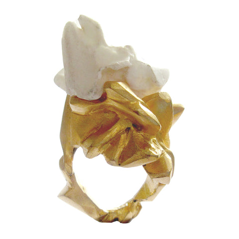 Geometric Porcelain Ring