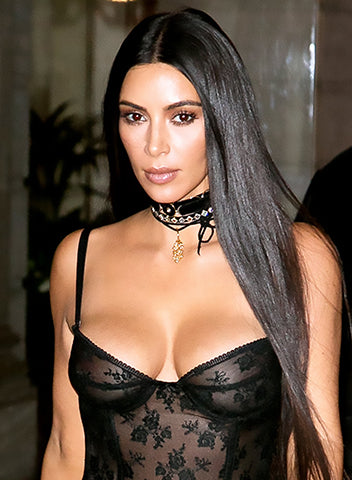 Kim Kardashian wearing Imogen Belfield