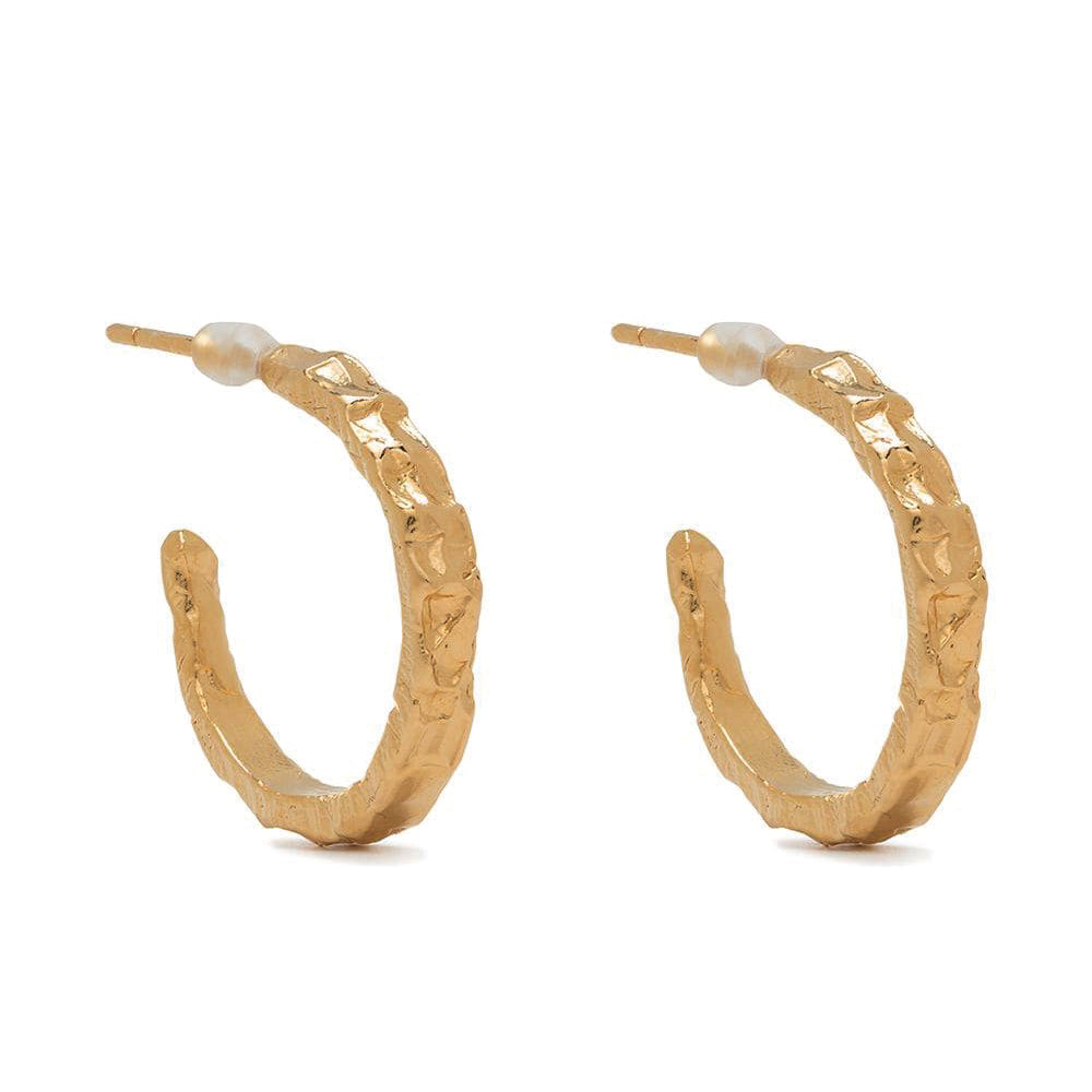 Textured Mini Hoop Earrings