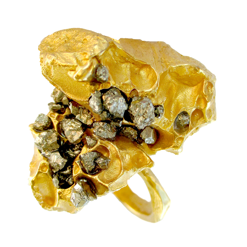 Honeycomb Nugget Ring