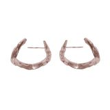 Twisting Cycad Hoop Earrings